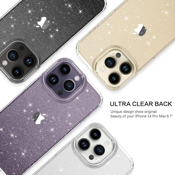 Skal till Apple iPhone 14 Pro Max, färglös, glansig baksida