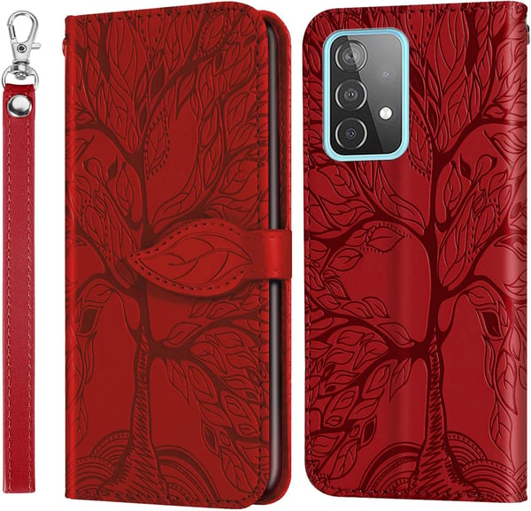 Samsung Galaxy A73 5G rødt flip-cover