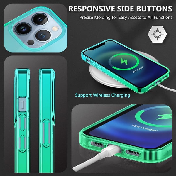 Apple iPhone 13 Pro-skal Transparent Grönt