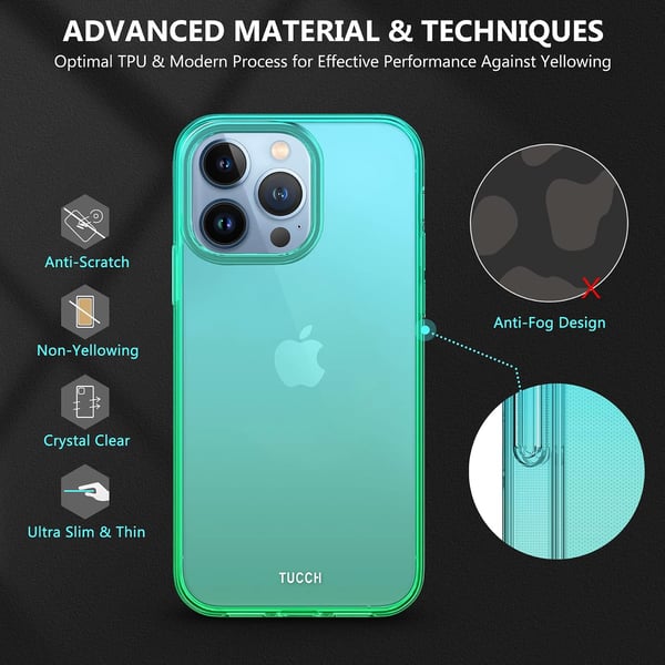 Apple iPhone 13 Pro-skal Transparent Grönt