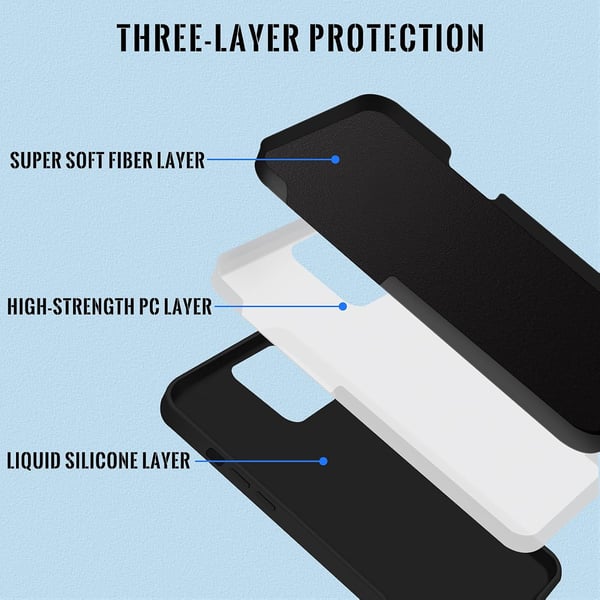 Silikonskal till Apple iPhone 13 Pro 6,1' svart