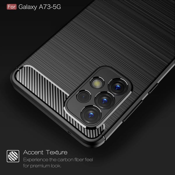 Skal till Samsung Galaxy A73 5G med silikonbaksida i ekoläder
