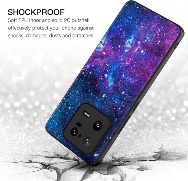 Tyndt silikone-etui Galaxy Kosmos til Xiaomi 13 Pro 6,73" 2210132G