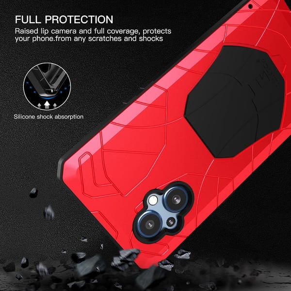 Bumper cover til OnePlus Nord N20 5G metalforstærket rød CPH2459