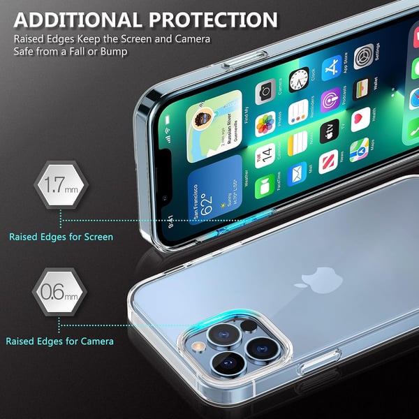 Skal och härdat glasset för Apple iPhone 13 Pro rökfärgad A2482