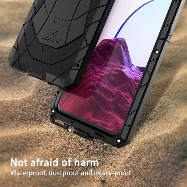 Sort bumper cover til OnePlus Nord N20 5G metalforstærket CPH2459