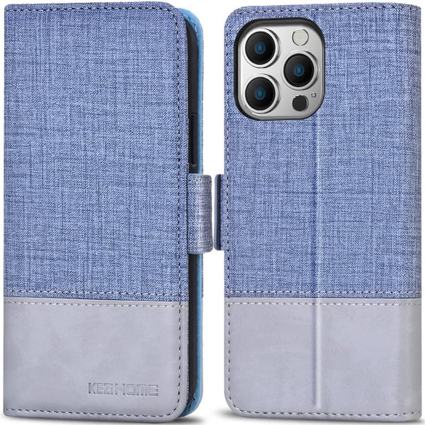 Läppäkotelo Apple iPhone 13 Pro Max 6.7" siniharmaa + 2 kpl lasia