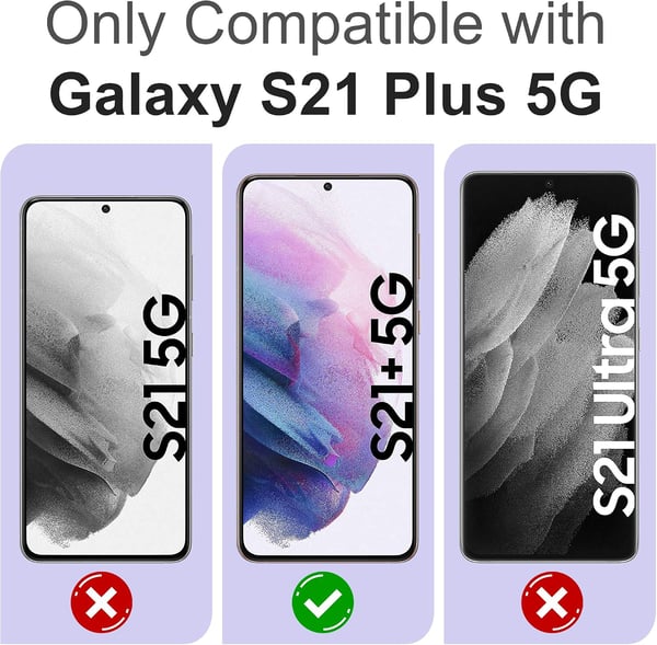 Silikonikuori Samsung Galaxy S21+:lle, läpinäkyvä ja värikkäillä kukilla