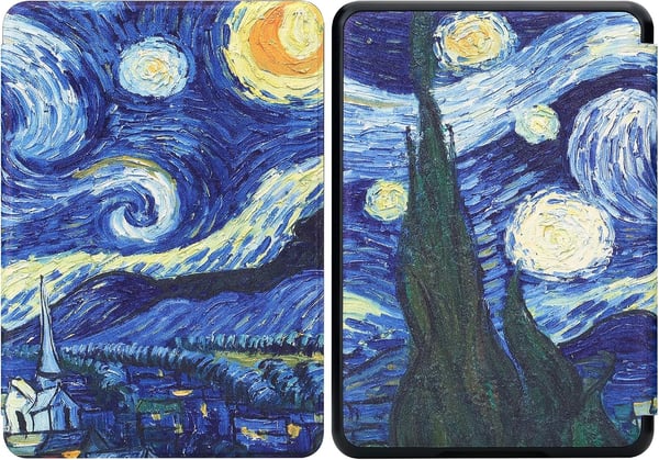 Kindle 10 2019 6" -kotelo, Van Gogh - Tähtikirkas yö