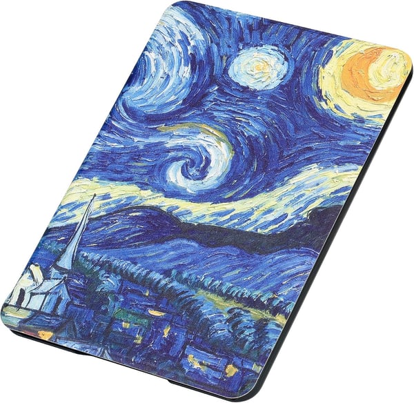 Kindle 10 2019 6" -kotelo, Van Gogh - Tähtikirkas yö