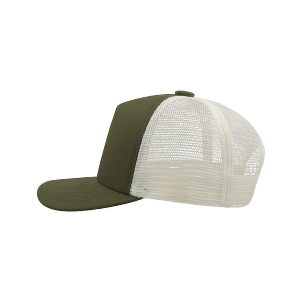 Atlantis Record Mid Visor 5 Panel Trucker Keps