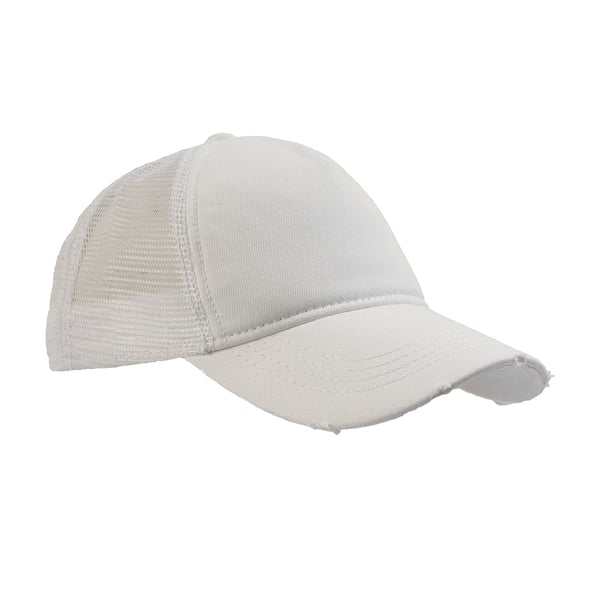 Atlantis Rapper Destroyed 5 Panel Weathered Trucker Cap (Pack of 2)