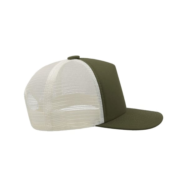 Atlantis Record Mid Visor 5 Panel Trucker Keps (2-pack)