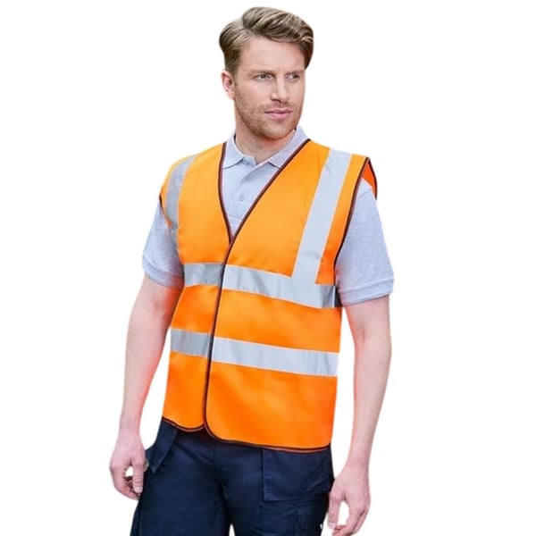 Absolute Apparel Mens Hi Vis Waistcoat (Pack of 2)
