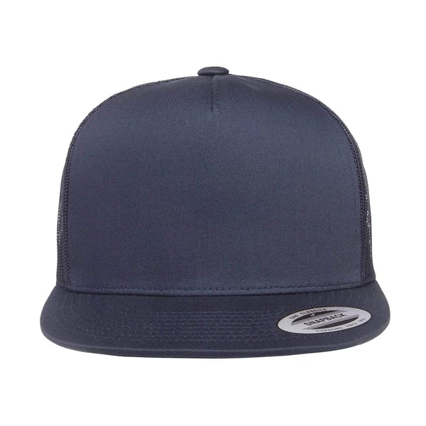 Atlantis Unisex Snap 90s Flat Visor 5 Panel Trucker Cap