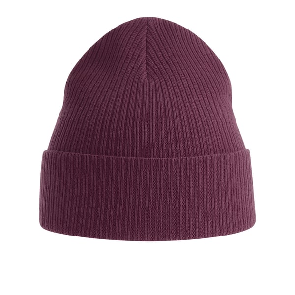Atlantis Unisex Adult Nelson Ribbed Organic Cotton Beanie