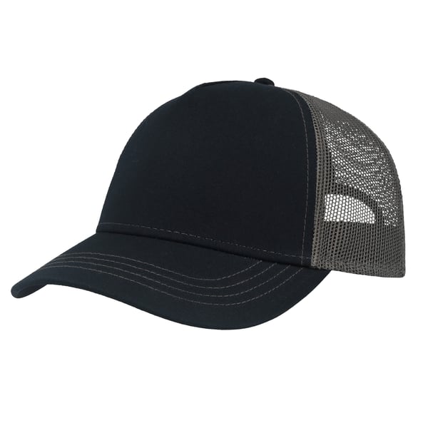 Atlantis Unisex Adult Rapper 5 Panel Canvas Recycled Trucker Cap
