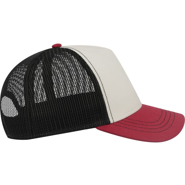 Atlantis Unisex Adult Rapper 5 Panel Canvas Recycled Trucker Cap
