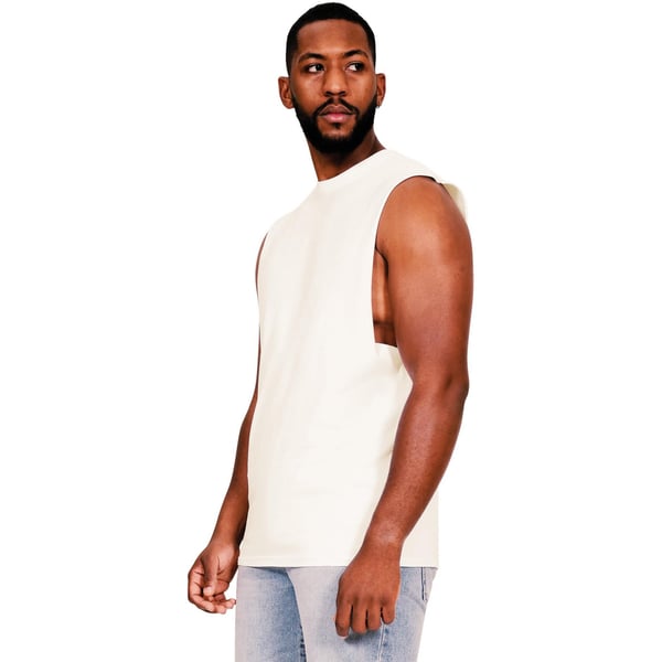 Casual Classics Mens Core Ringspun Cotton Raw Edge Tall Tank Top