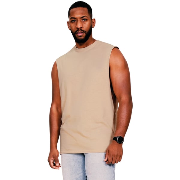 Casual Classics Mens Core Ringspun Cotton Raw Edge Tall Tank Top