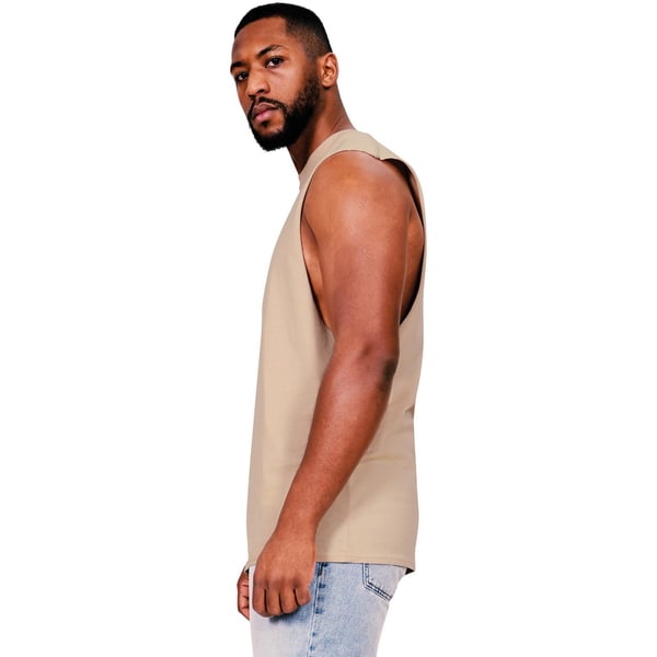 Casual Classics Mens Core Ringspun Cotton Raw Edge Tall Tank Top