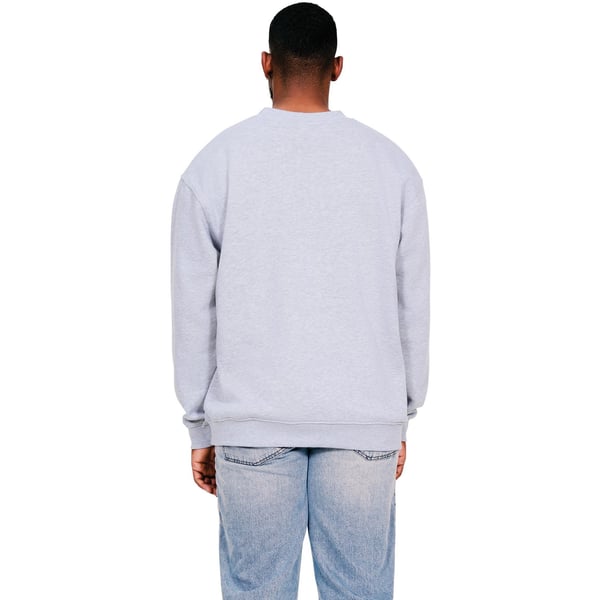 Casual Classics Mens Ringspun Cotton Extended Neckline Oversized Sweatshirt