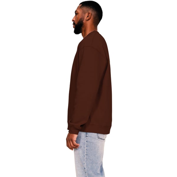 Casual Classics Mens Ringspun Cotton Extended Neckline Oversized Sweatshirt