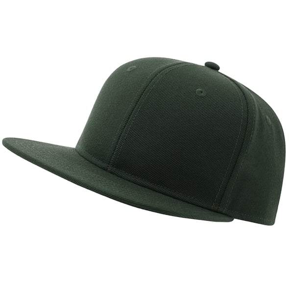 Atlantis Unisex Adult 6 Panel Sustainable Flat Peak Baseball Cap