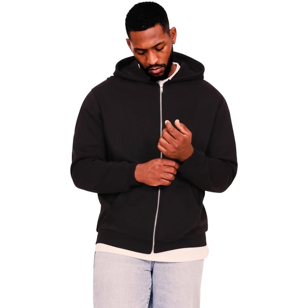 Casual Classics Unisex Adult Core Ringspun Cotton Tall Full Zip Hoodie