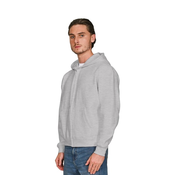 Casual Classics Unisex Adult Premium Combed Cotton Boxy Oversized Full Zip Hoodie