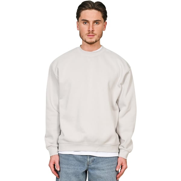Casual Classics Unisex Adult Premium Combed Cotton Extended Neckline Oversized Sweatshirt
