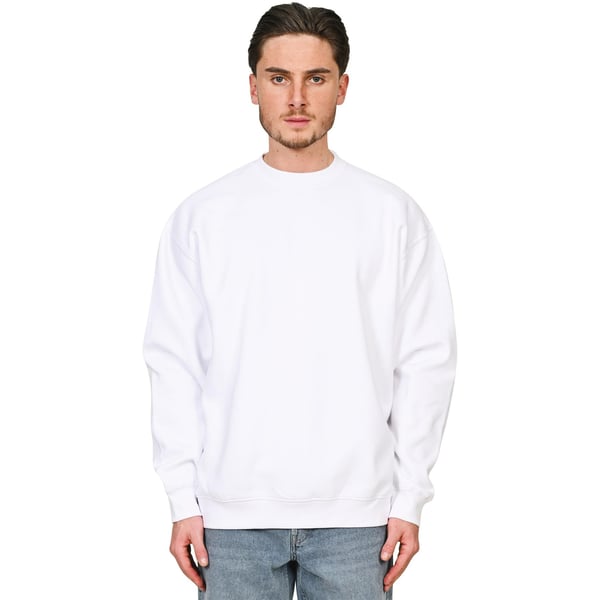 Casual Classics Unisex Adult Premium Combed Cotton Extended Neckline Oversized Sweatshirt