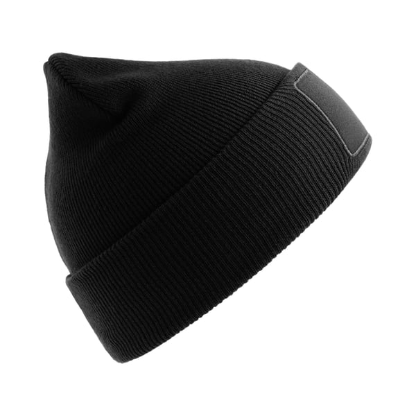 Atlantis Unisex Adult Wind S Patch Recycled Double Skin Cuffed Beanie