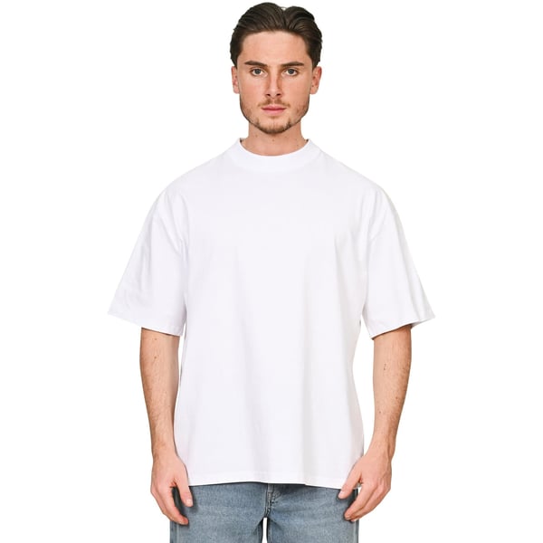 Casual Classics Unisex Adult Combed Ringspun Cotton Extended Neckline Oversized T-Shirt