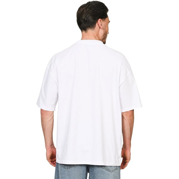 Casual Classics Unisex Adult Combed Ringspun Cotton Extended Neckline Oversized T-Shirt