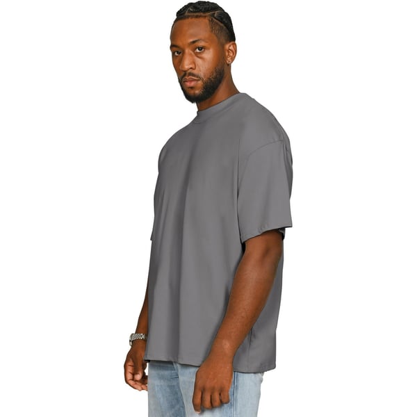 Casual Classics Unisex Adult Combed Ringspun Cotton Extended Neckline Oversized T-Shirt