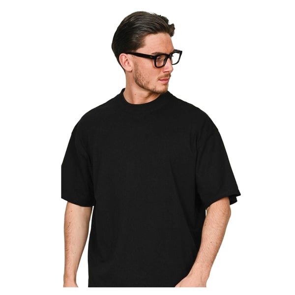 Casual Classics Unisex Adult Combed Ringspun Cotton Extended Neckline Oversized T-Shirt