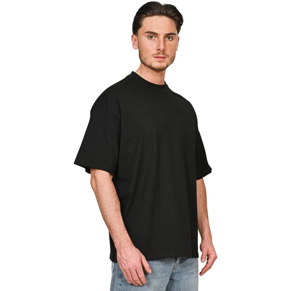 Casual Classics Unisex Adult Combed Ringspun Cotton Extended Neckline Oversized T-Shirt