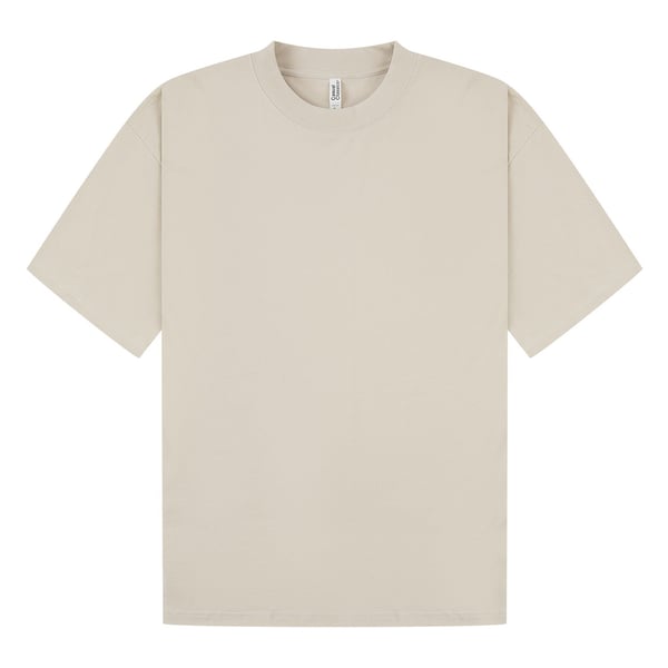 Casual Classics Unisex Adult Combed Ringspun Cotton Extended Neckline Oversized T-Shirt