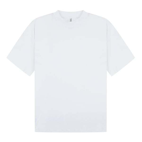 Casual Classics Unisex Adult Combed Ringspun Cotton Extended Neckline Oversized T-Shirt