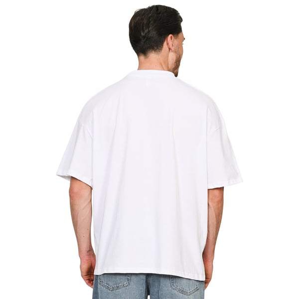 Casual Classics Unisex Adult Combed Ringspun Cotton Extended Neckline Oversized T-Shirt