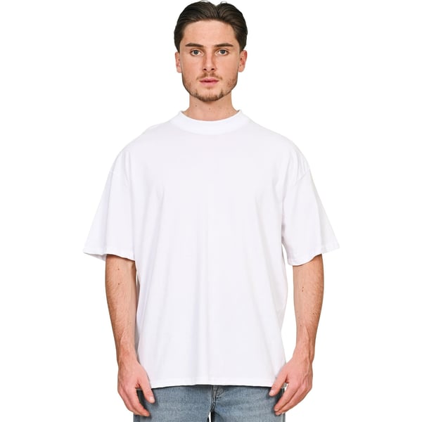 Casual Classics Unisex Adult Combed Ringspun Cotton Extended Neckline Oversized T-Shirt