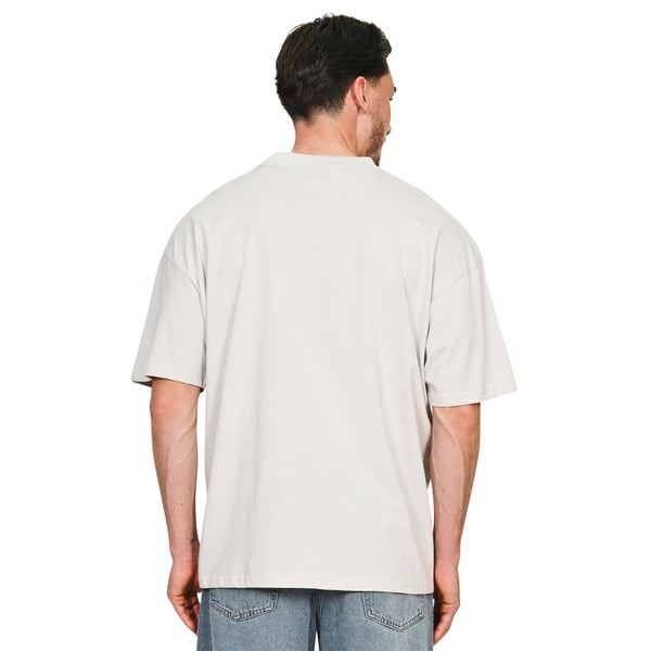 Casual Classics Unisex Adult Combed Ringspun Cotton Extended Neckline Oversized T-Shirt