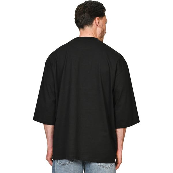 Casual Classics Unisex Adult Combed Ringspun Cotton Extended Neckline Oversized Short-Sleeved T-Shirt