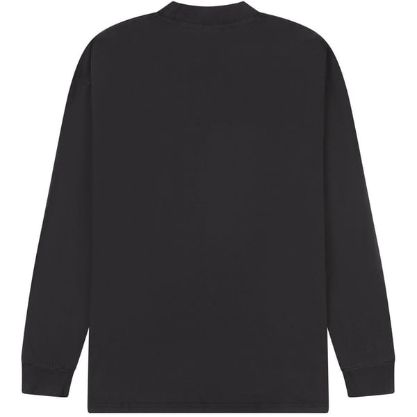 Casual Classics Mens Acid Wash Combed Ringspun Cotton Extended Neckline Oversized Long-Sleeved T-Shirt