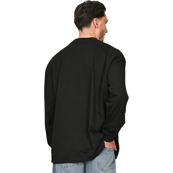 Casual Classics Unisex Adult Extended Neckline Tall Oversized Long-Sleeved T-Shirt