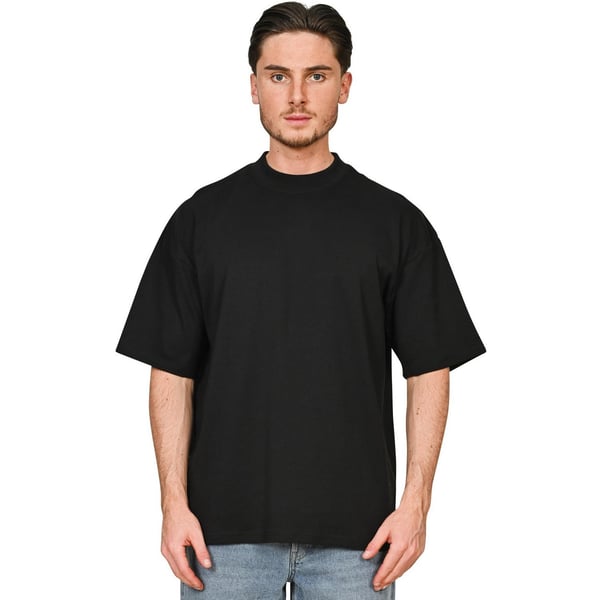Casual Classics Unisex Adult Interlock Combed Ringspun Cotton Extended Neckline Oversized T-Shirt