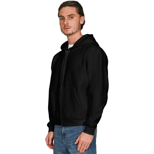 Casual Classics Unisex Adult Combed Cotton Oversized Full Zip Hoodie
