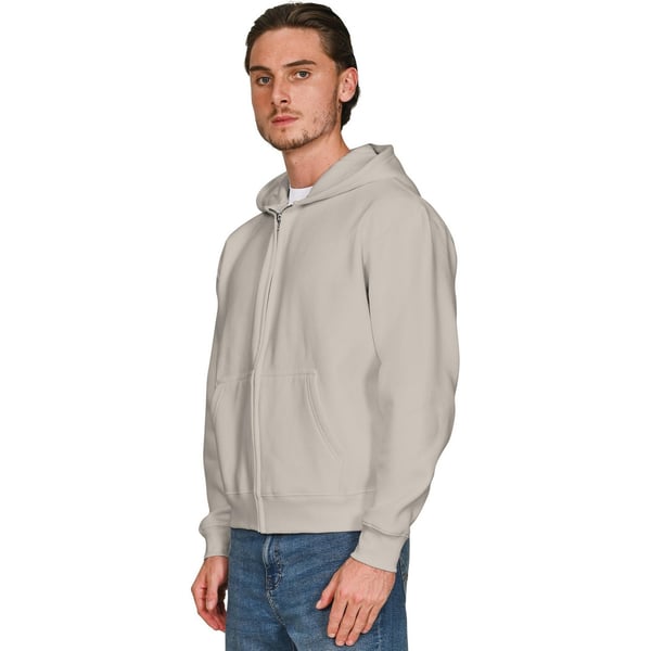 Casual Classics Unisex Adult Combed Cotton Oversized Full Zip Hoodie