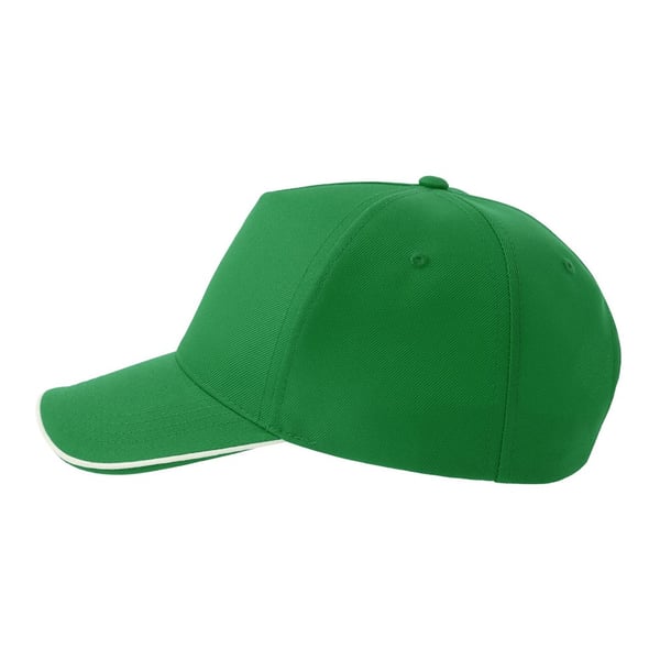 Atlantis Headwear Unisex Adult Recy Five Piping 5 Panel Recycled Structured Baseball Cap